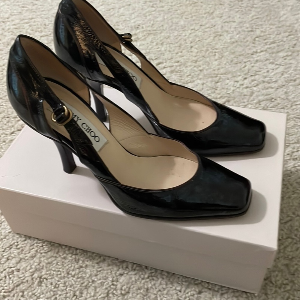 Brown patent leather Jimmy Choo heels size 36